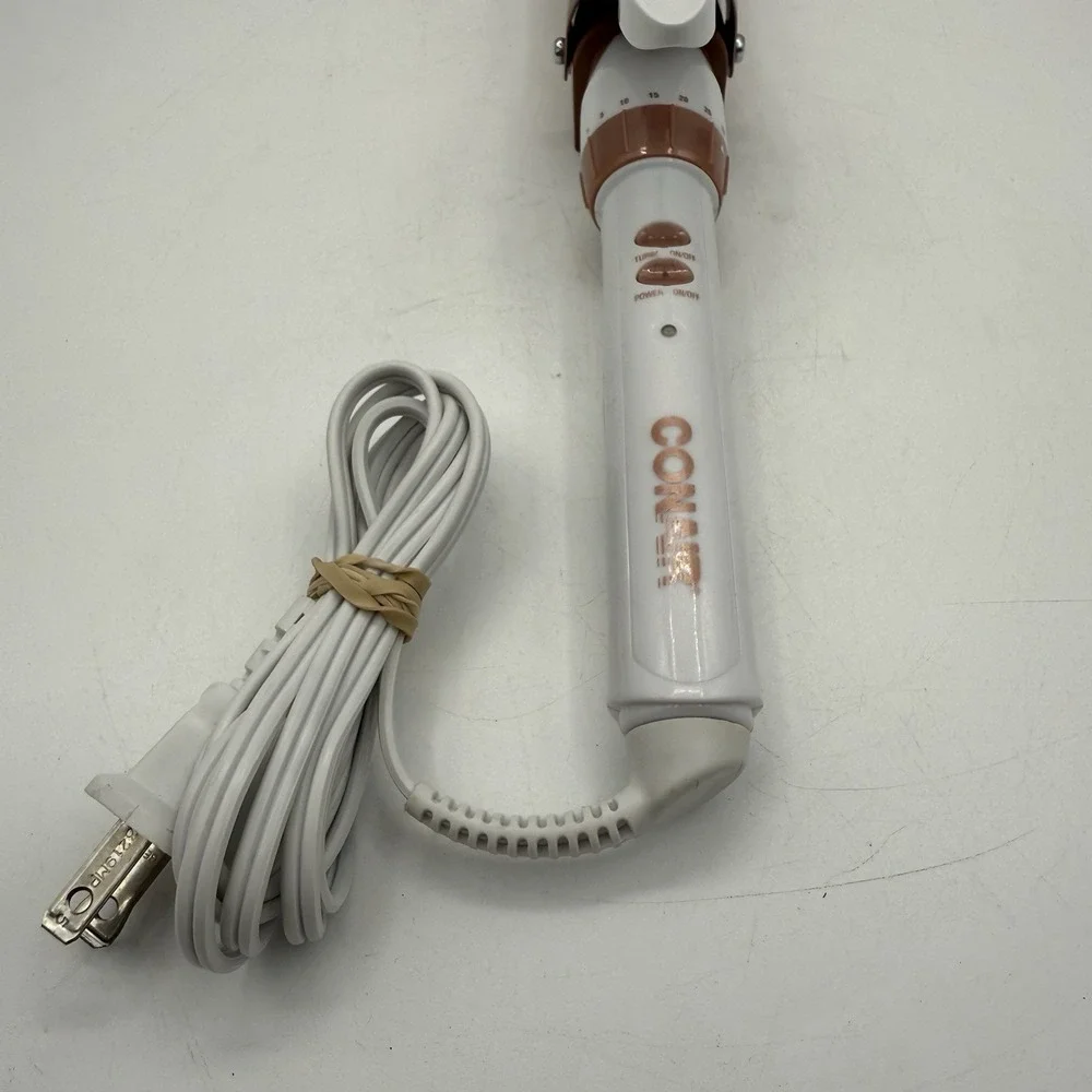 Conair Double Ceramic Curling Iron 1 1/2 Inch Rose Gold CD703GN Soft‎ Waves